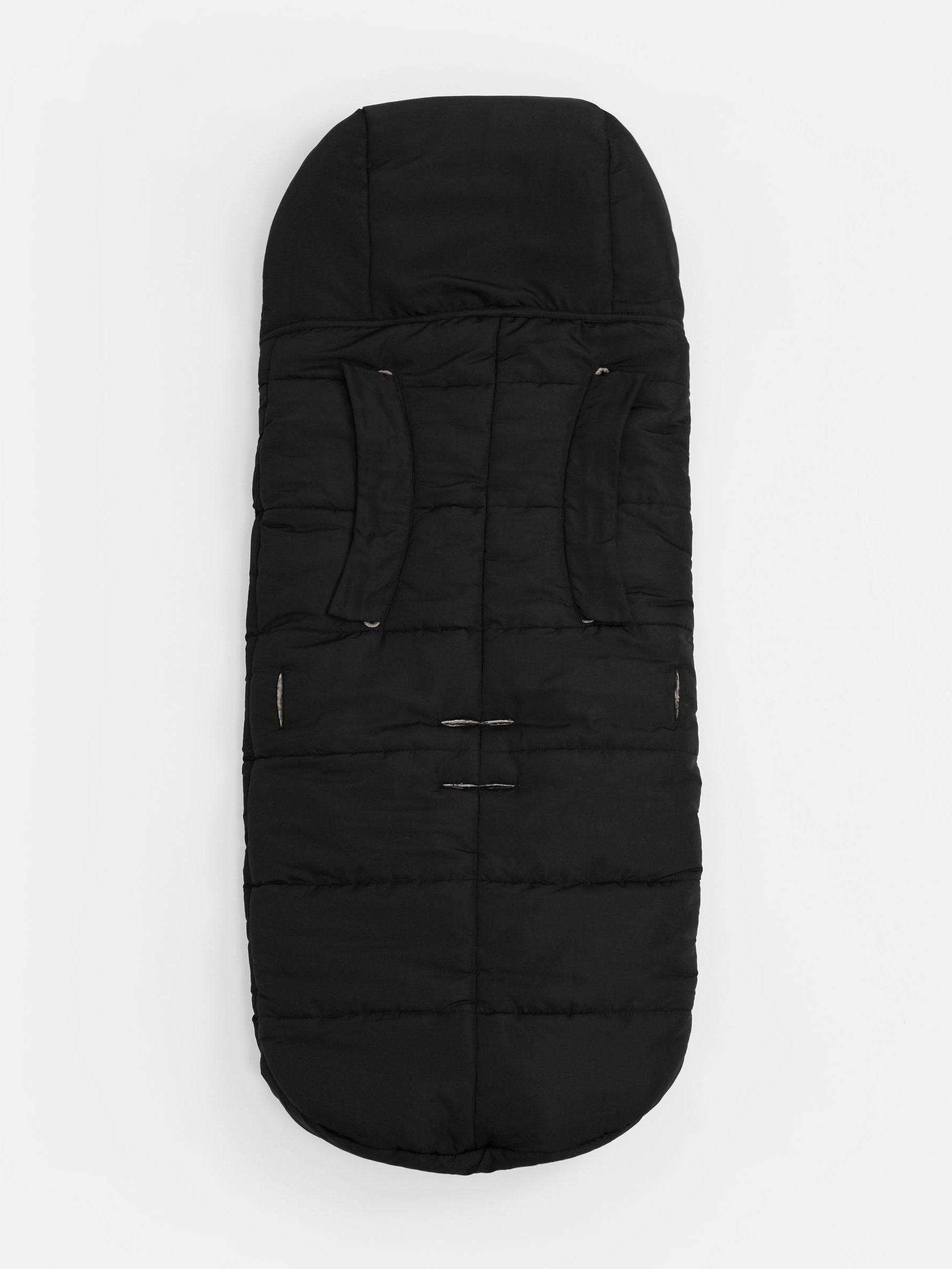Finnson Black Alma quilted foot muff - British product