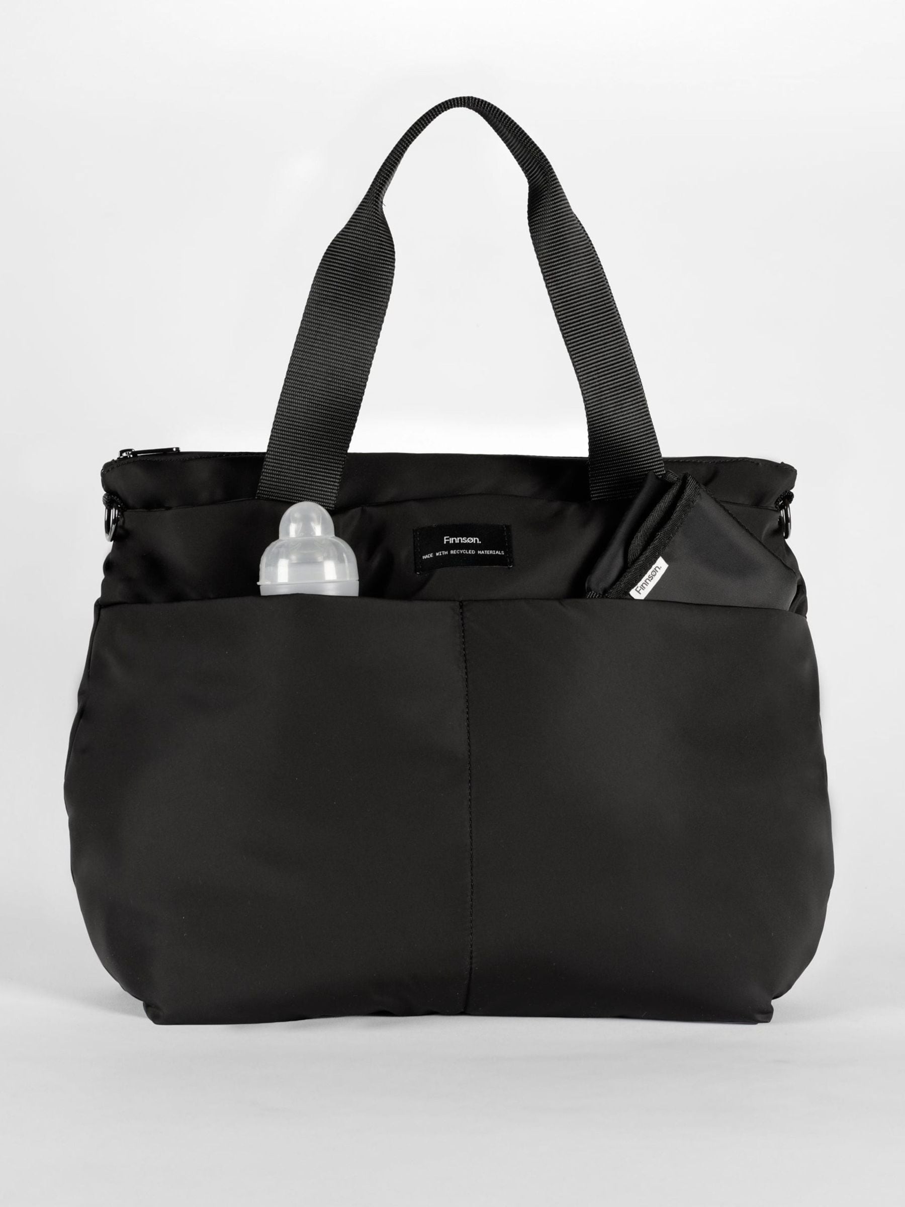 Finnson Black Sigrid Changing Bag with Changing Mat, UK version
