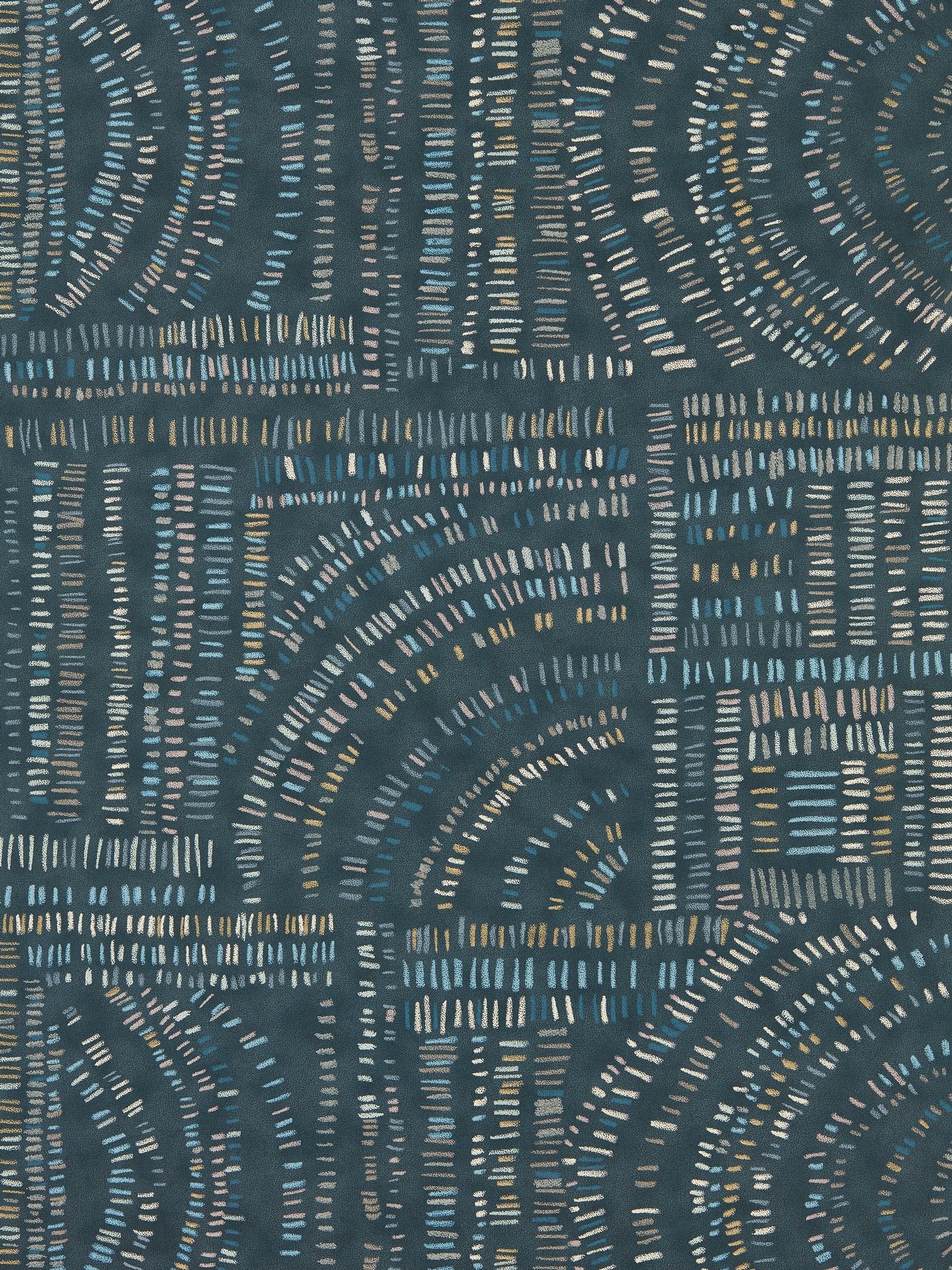 Harlequin Frescoes Defined Charcoal Chalk or Limestone Wallpaper Sample A4