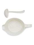 Sophie Conran white porcelain sauce jug and mini ladle set - British product