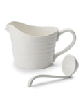 Sophie Conran white porcelain sauce jug and mini ladle set - British product