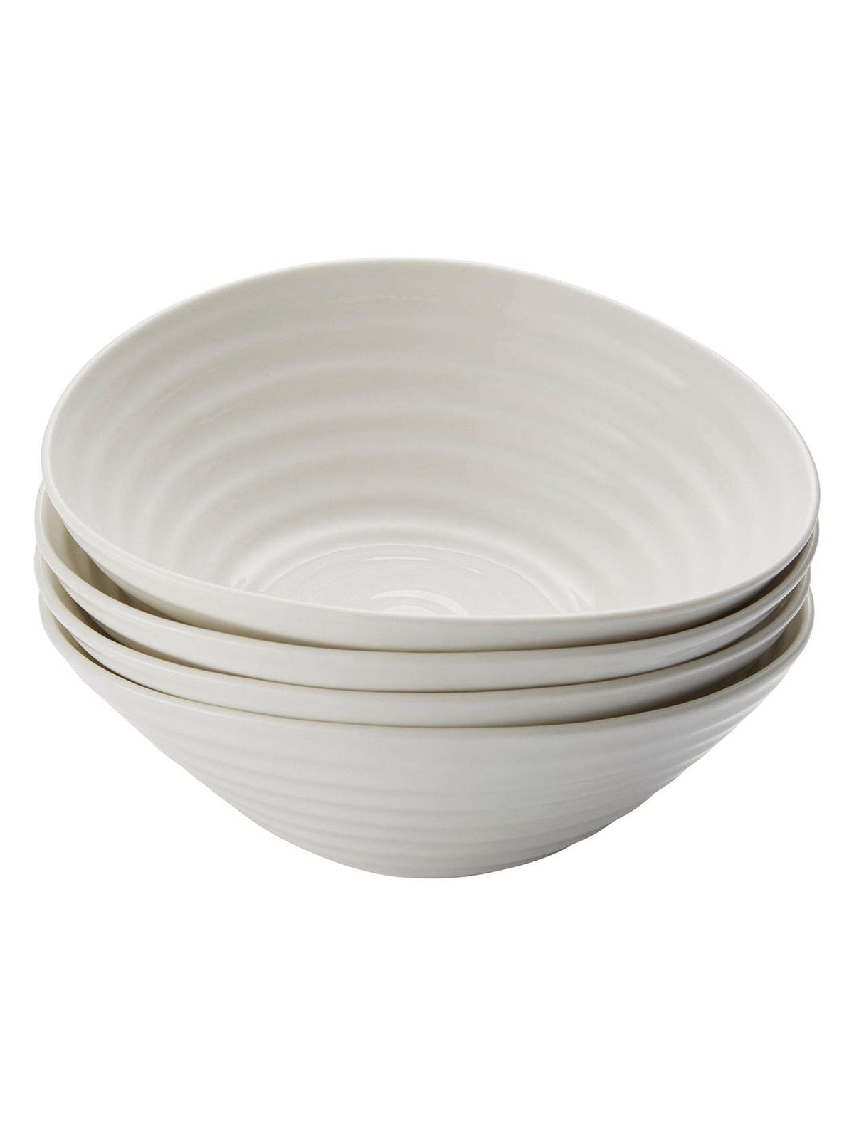 Sophie Conran white porcelain cereal bowls set of 4, imported from the UK