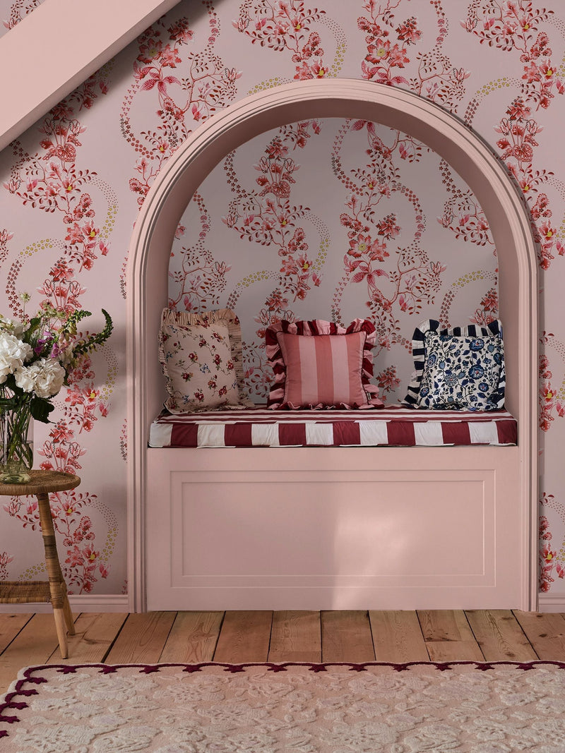 Cath Kidston wallpaper sample Road Floral A4, imported from the UK
