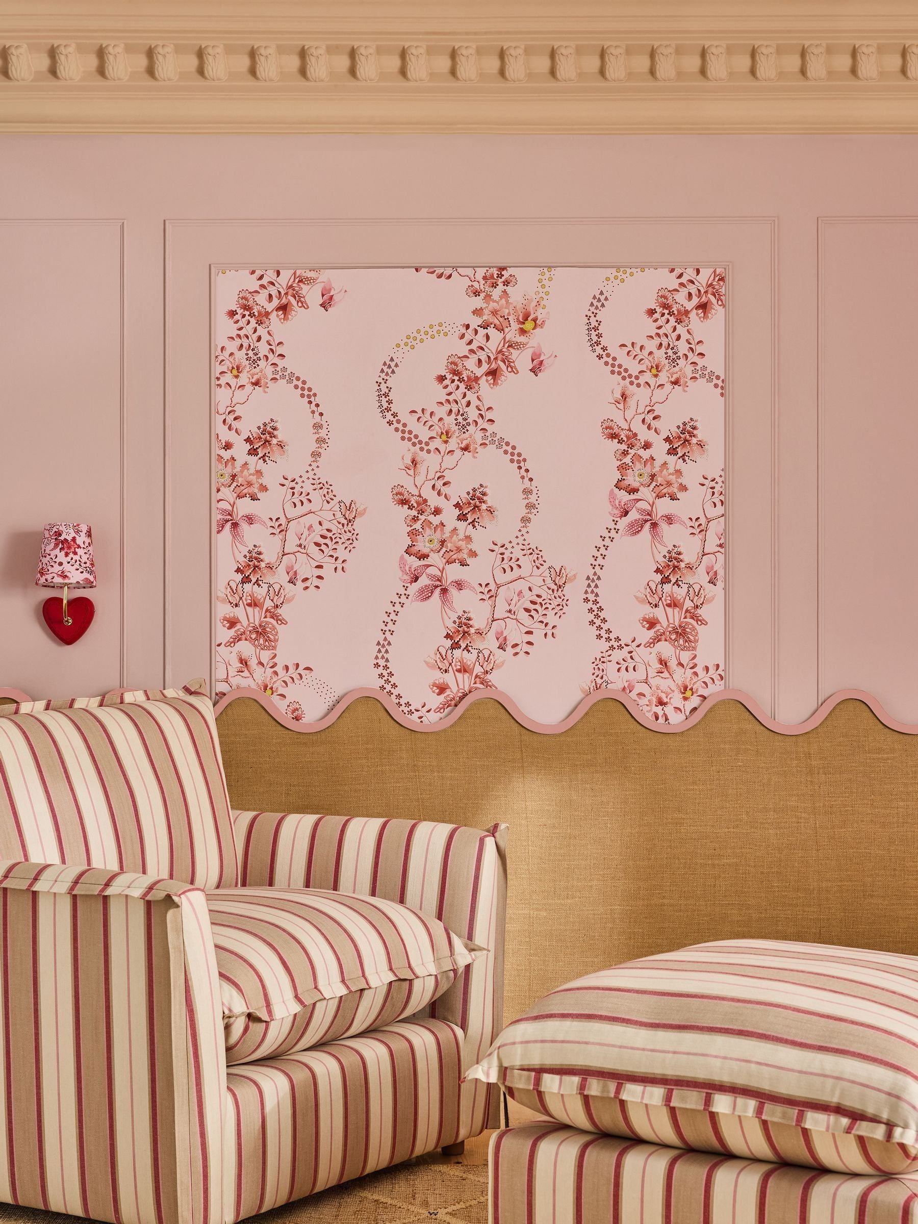 Cath Kidston wallpaper sample Road Floral A4, imported from the UK