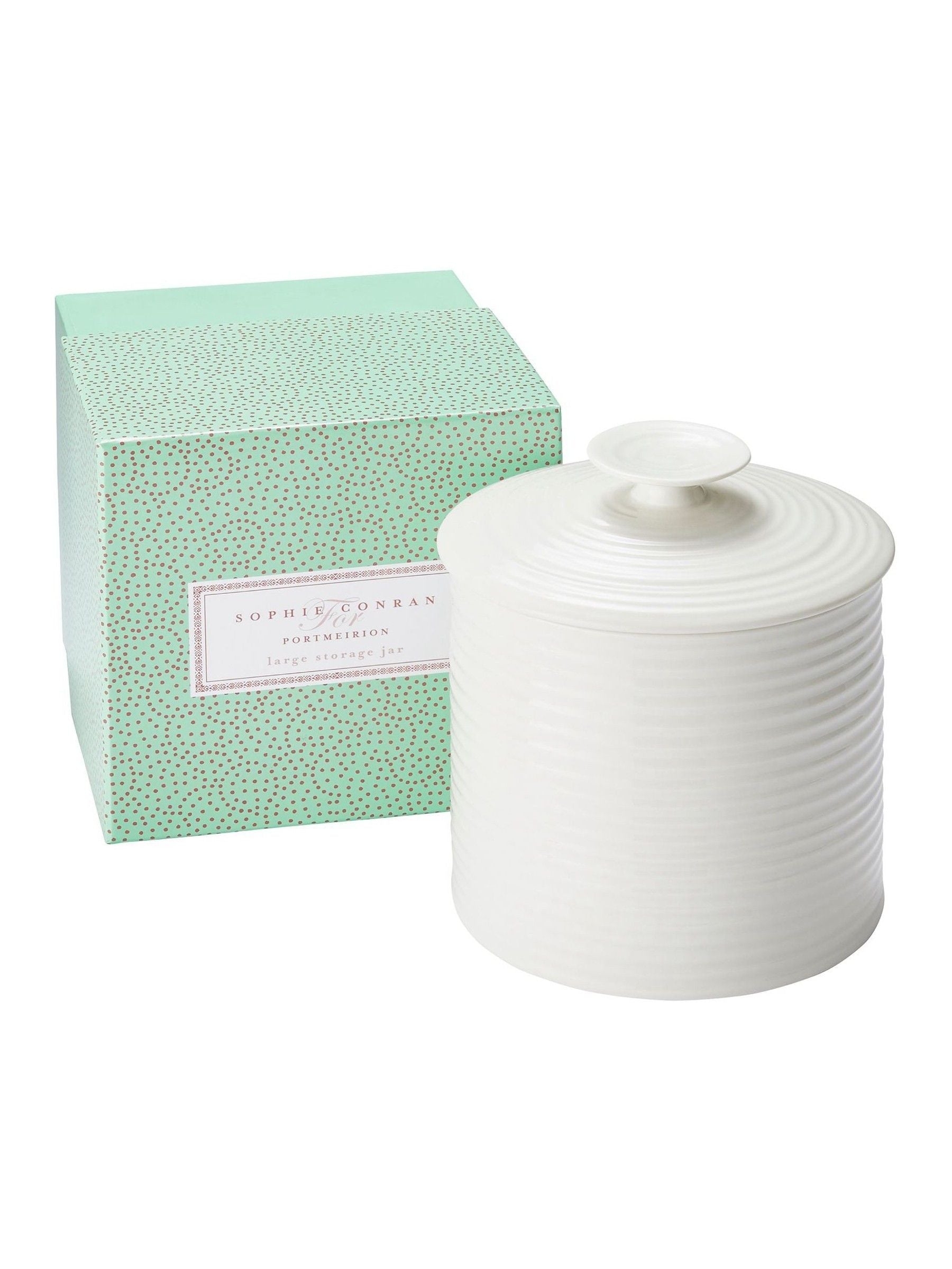 Sophie Conran white porcelain large storage jar - British product