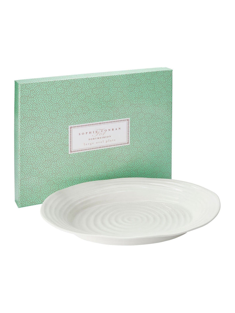 Sophie Conran white porcelain large oval plate - British product
