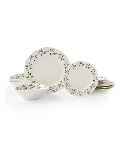Next Sophie Conran Portmeirion 12 Piece White Mistletoe Dinner Set- Buy online at McGrocer