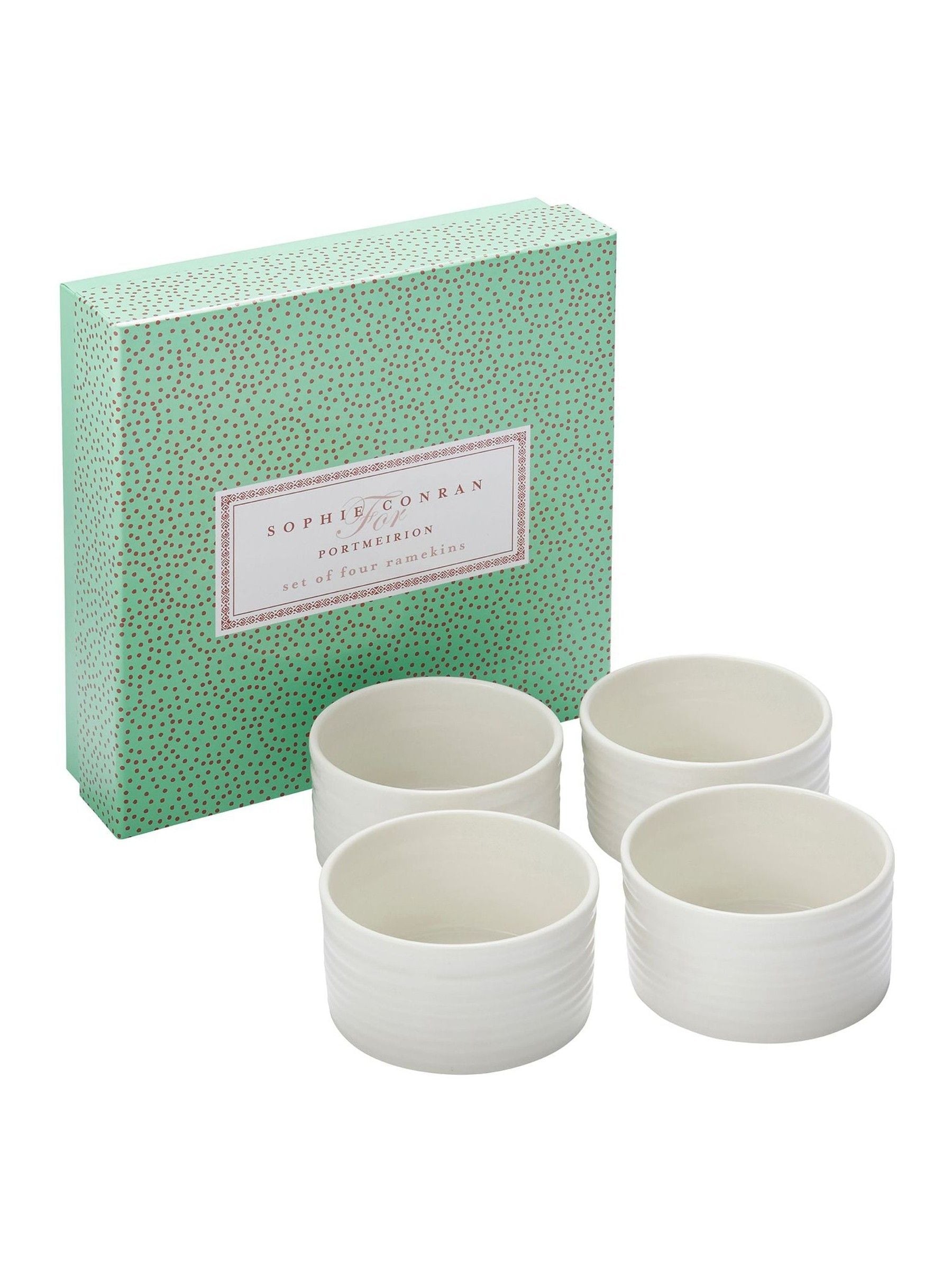 Sophie Conran white porcelain ramekins set of 4 small - British product