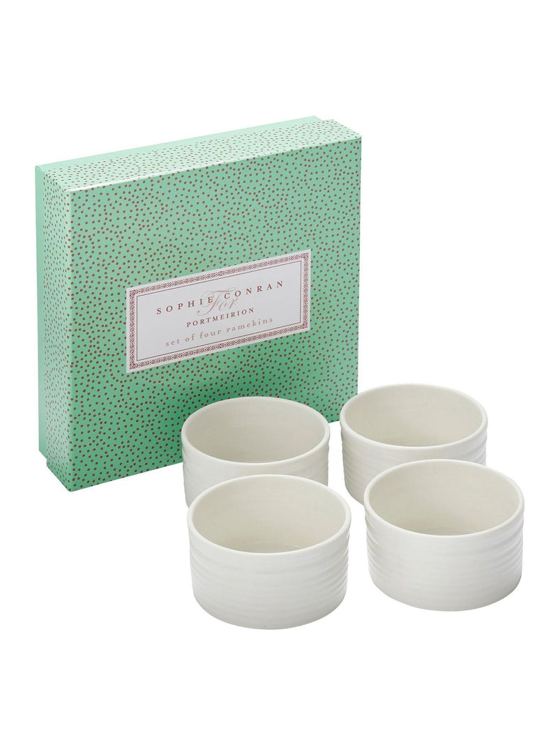 Sophie Conran white porcelain ramekins set of 4 small - British product