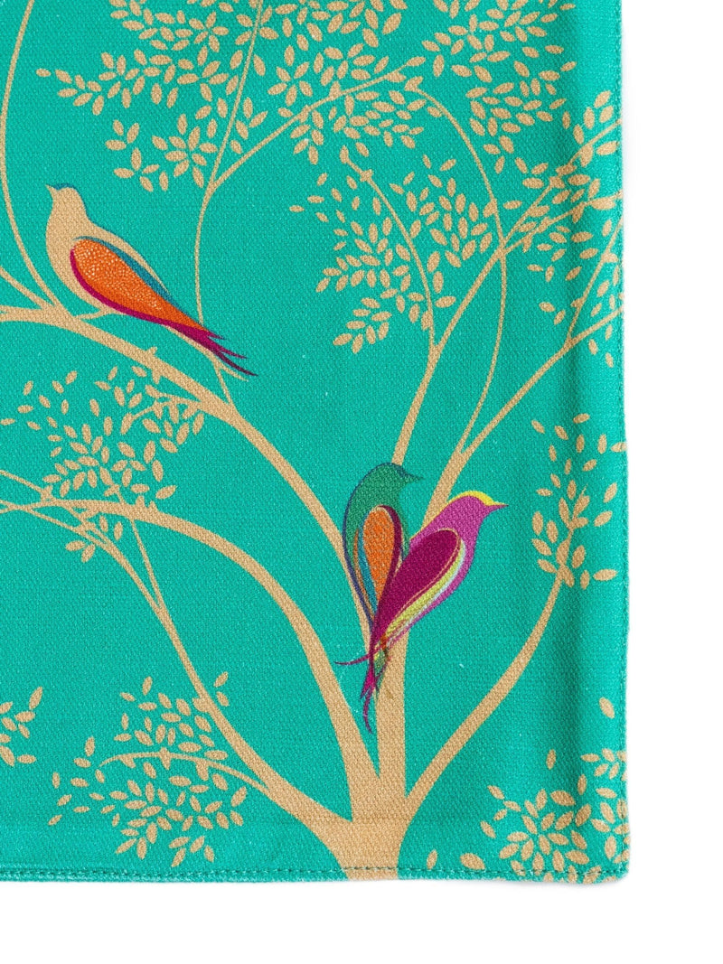 Sara Miller set of 4 green Chelsea Birds napkins (British brand)