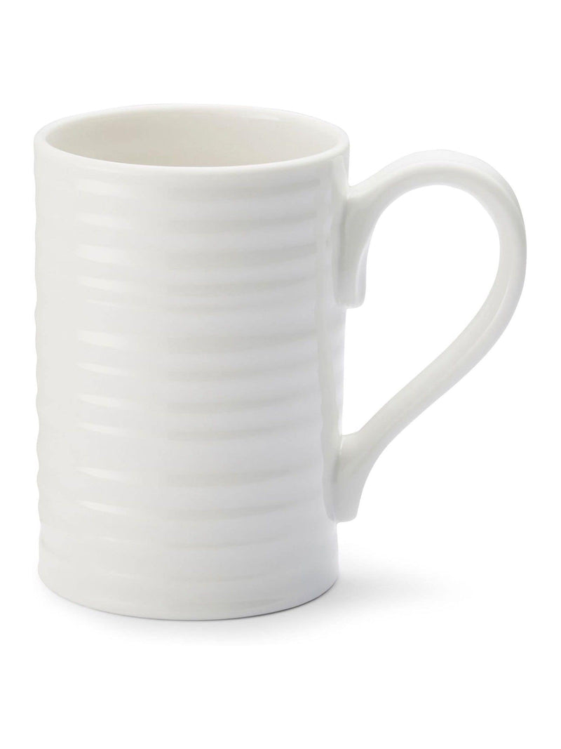 Sophie Conran tall white porcelain mugs set of 4, imported from the UK
