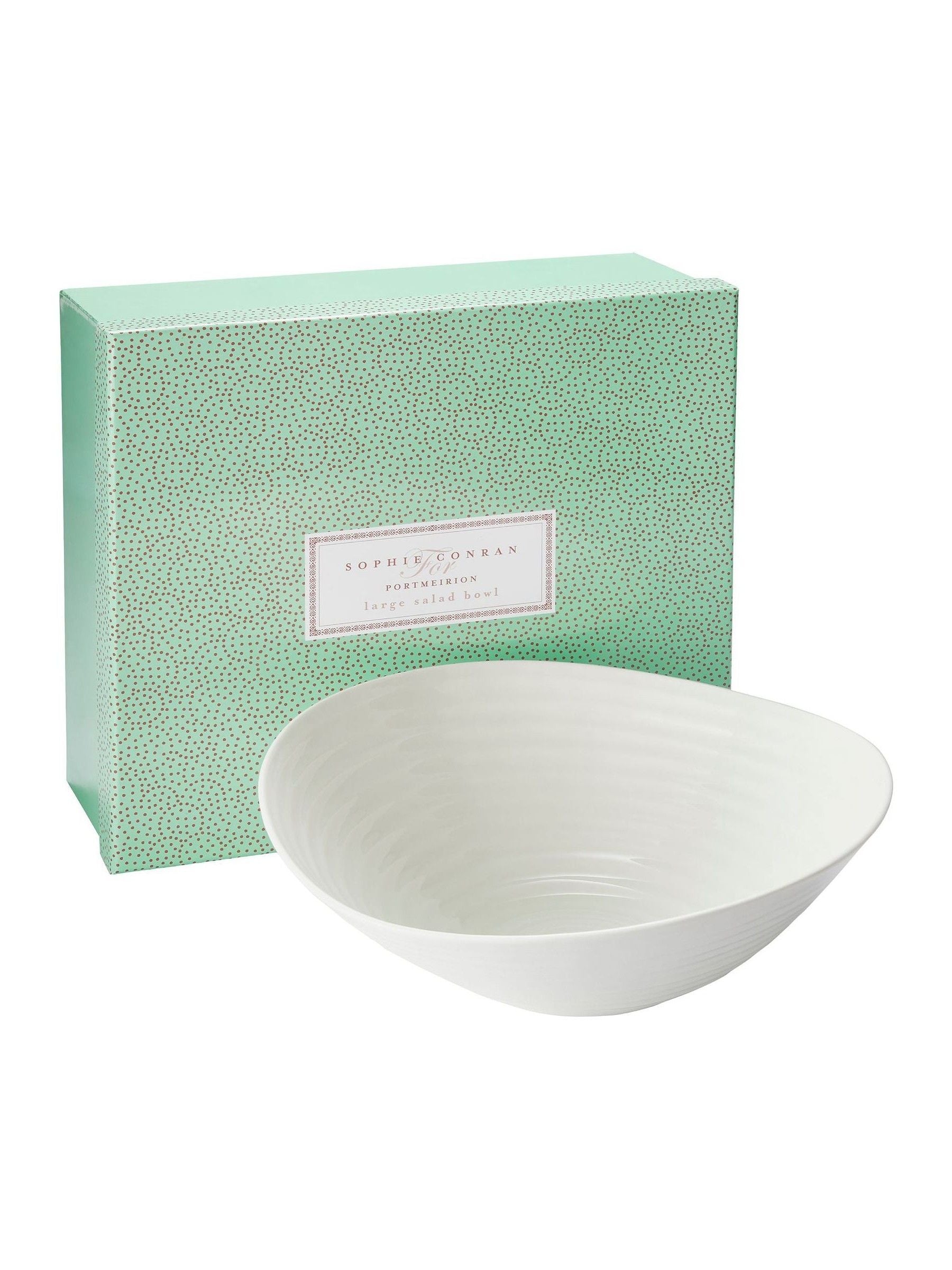 Sophie Conran white porcelain large salad bowl, imported from the UK