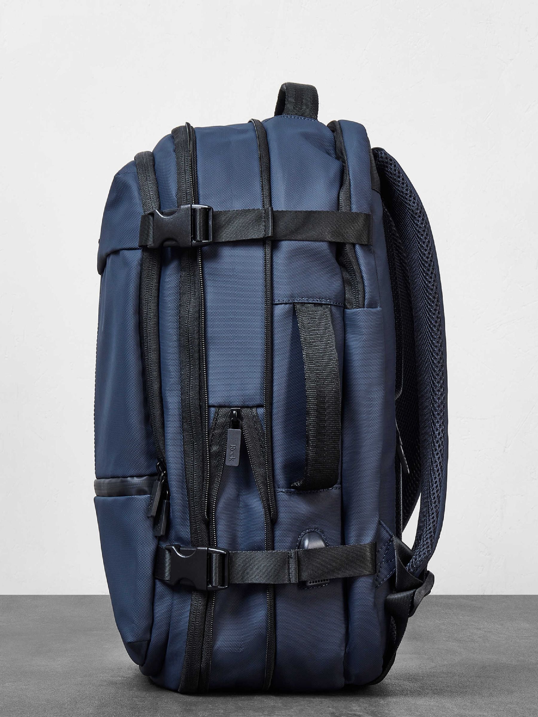 Rock Luggage Blue Belgravia Backpack (British brand)