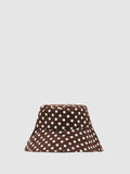Reiss chocolate polka-dot bucket hat, UK version