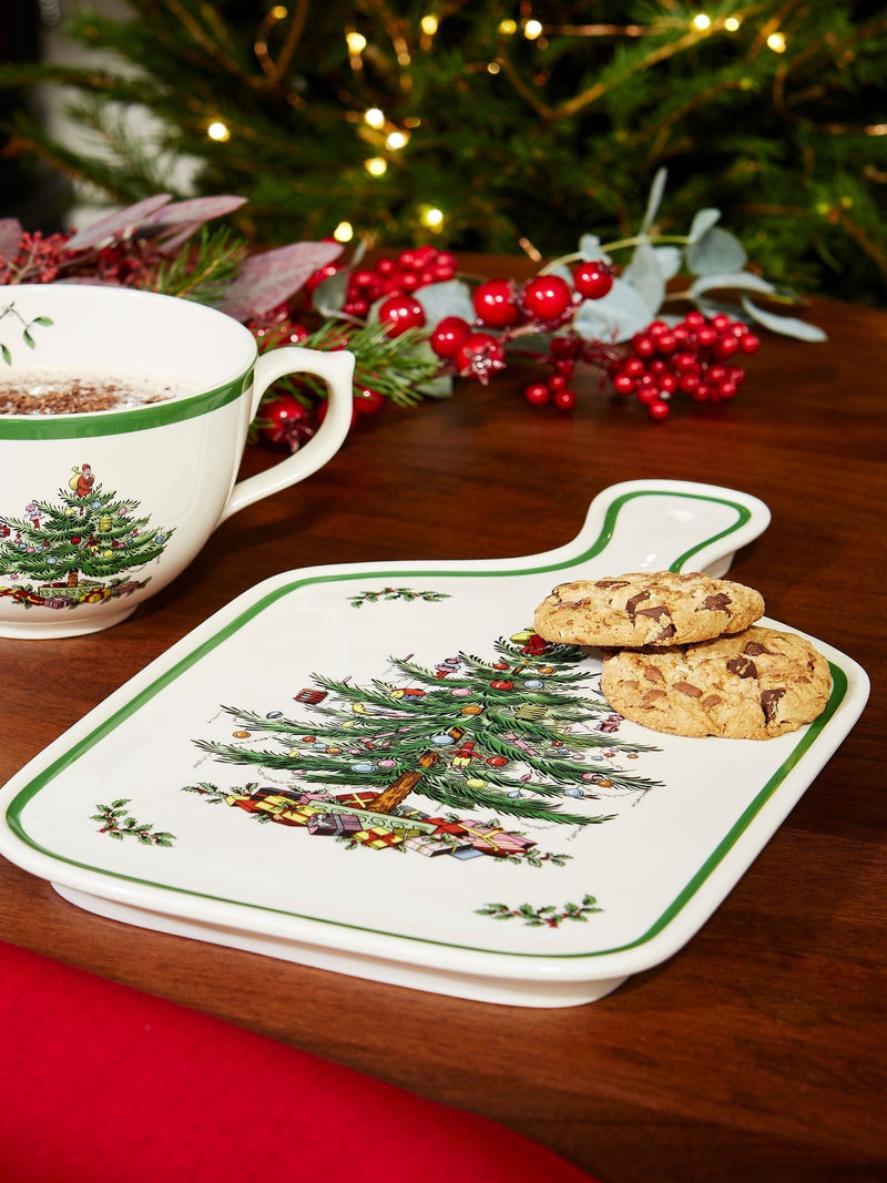 Spode Christmas Tree ceramic serving board 34cm - British product