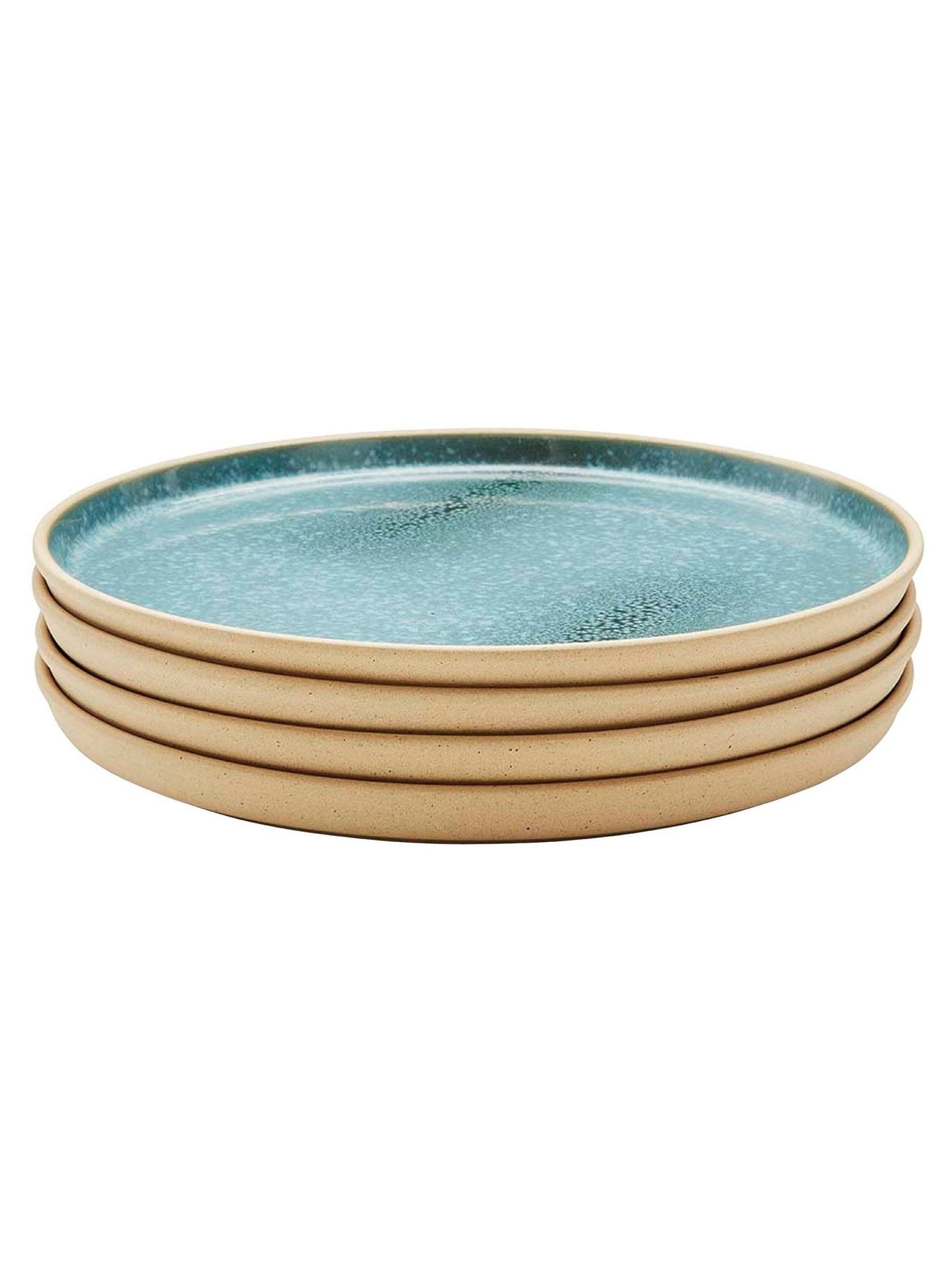 Portmeirion Jade Minerals dinner plates set of 4 - British product