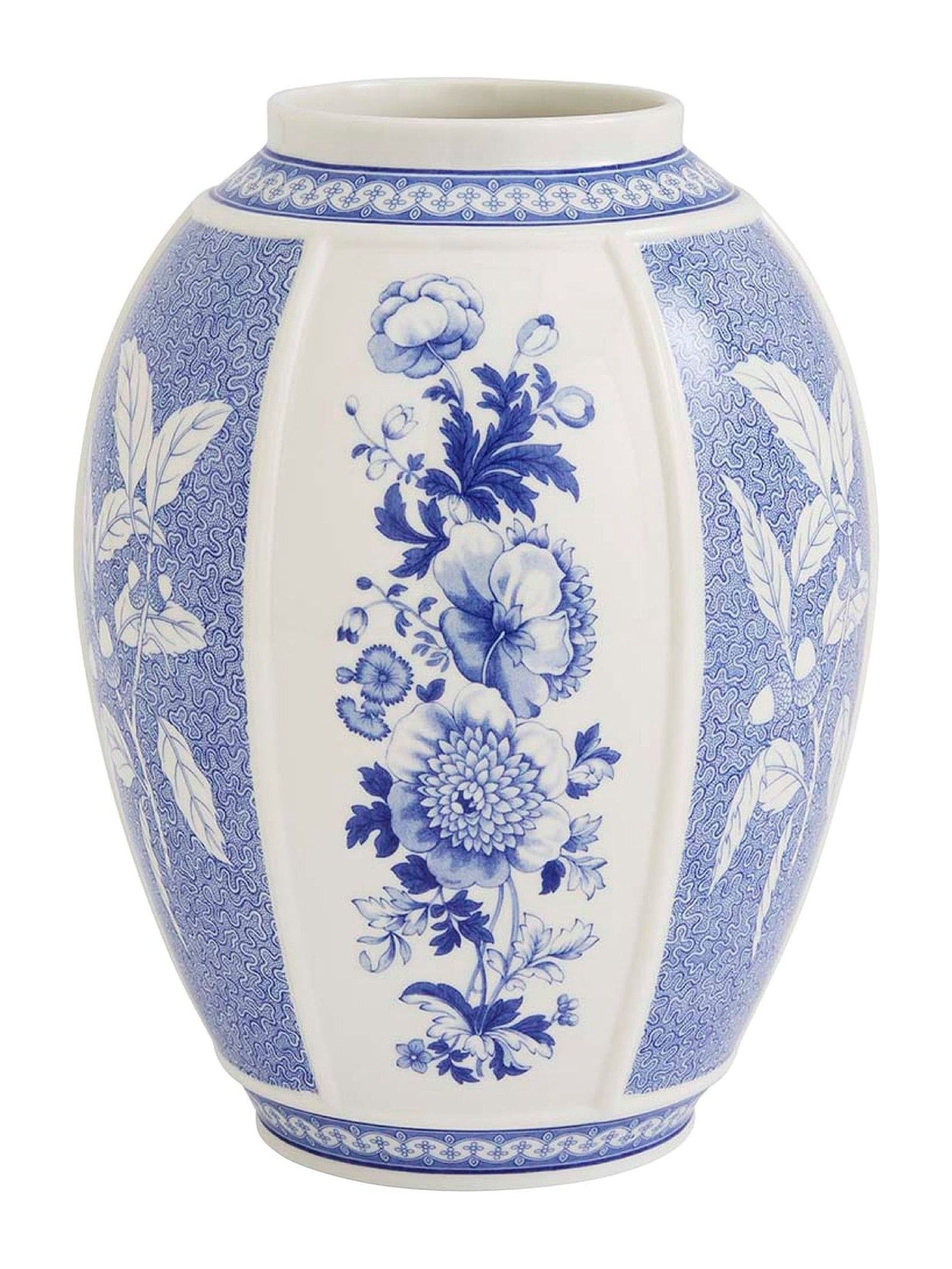 Spode Blue Italian British Flowers vase 25.5cm, UK version
