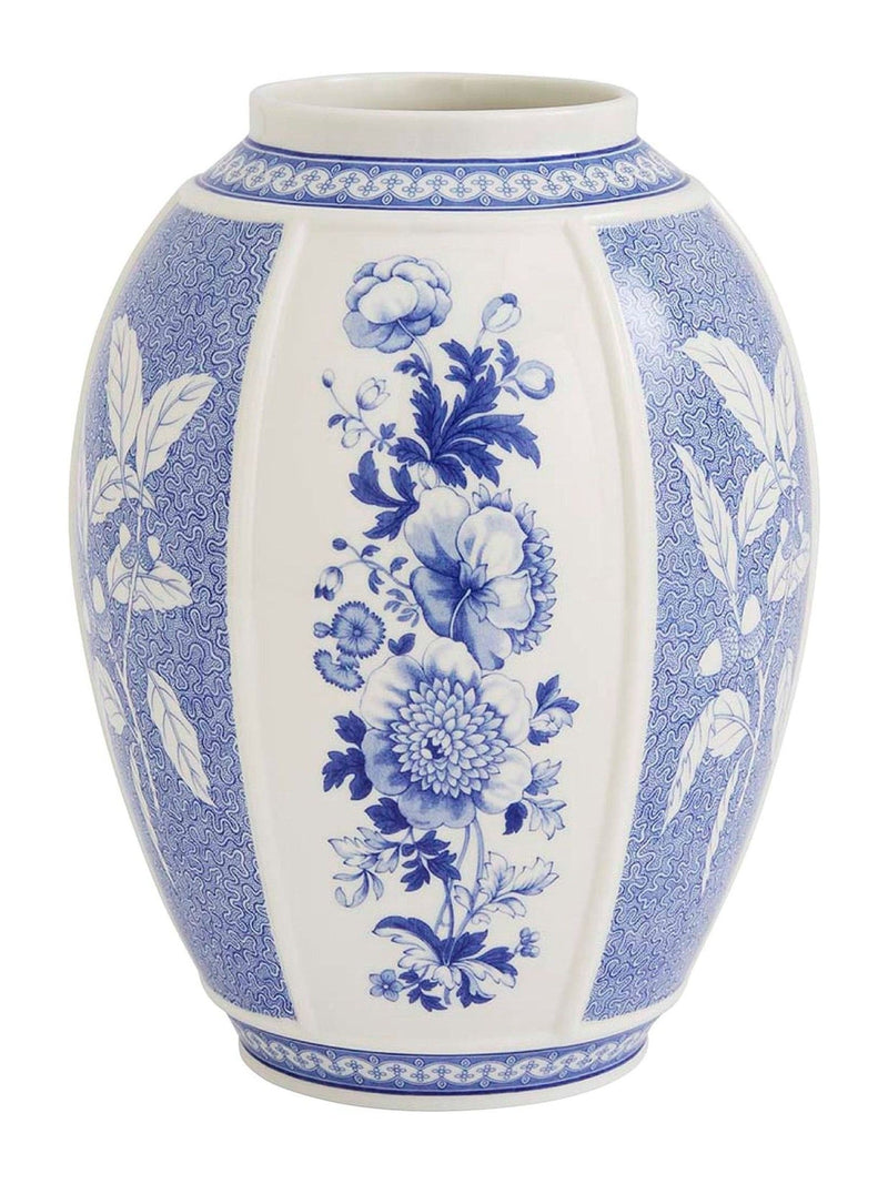Spode Blue Italian British Flowers vase 25.5cm, UK version