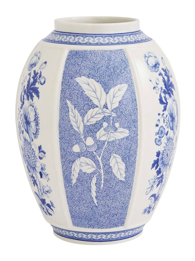 Spode Blue Italian British Flowers vase 25.5cm, UK version