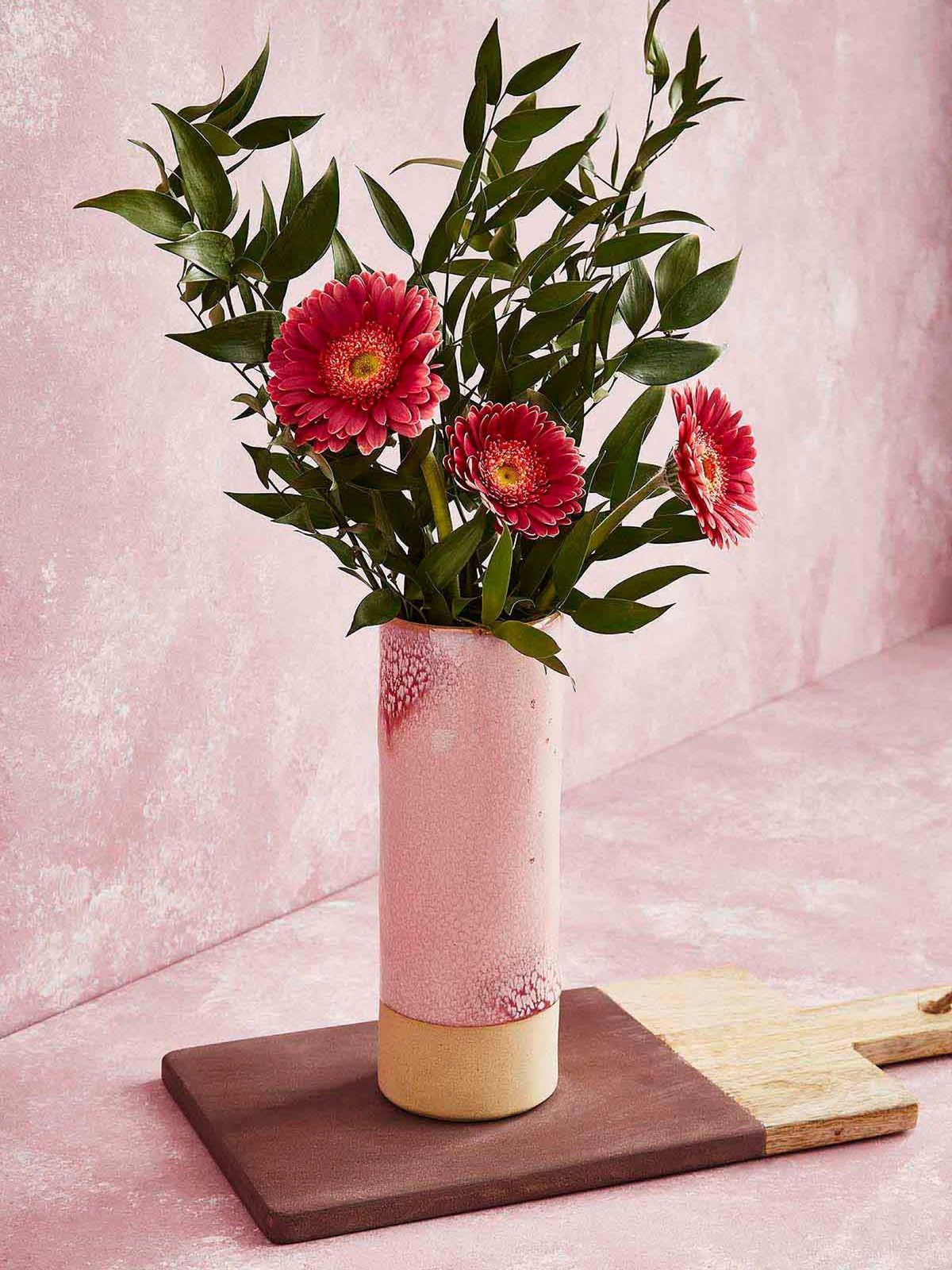 Portmeirion Rose Quartz Medium Minerals vase (British brand)