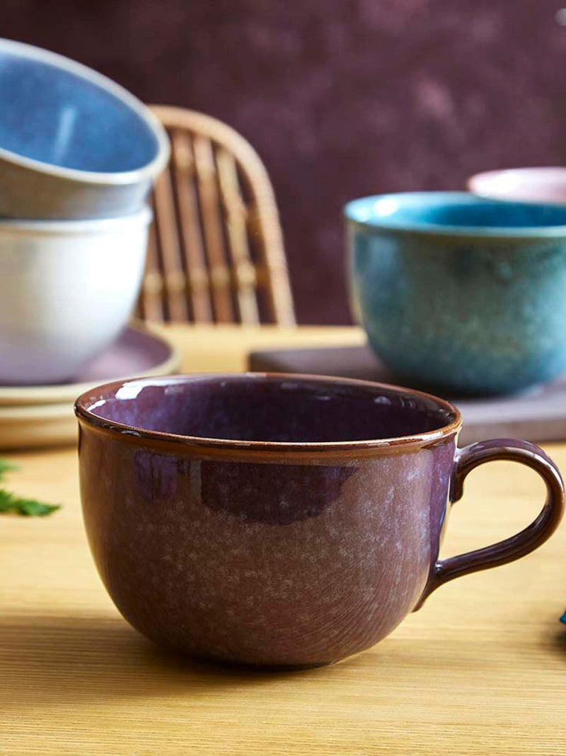Portmeirion Set of 4 Aquamarine Minerals Jumbo Mugs
