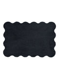 My Mat charcoal soft scalloped bathmat 50x80cm, UK version