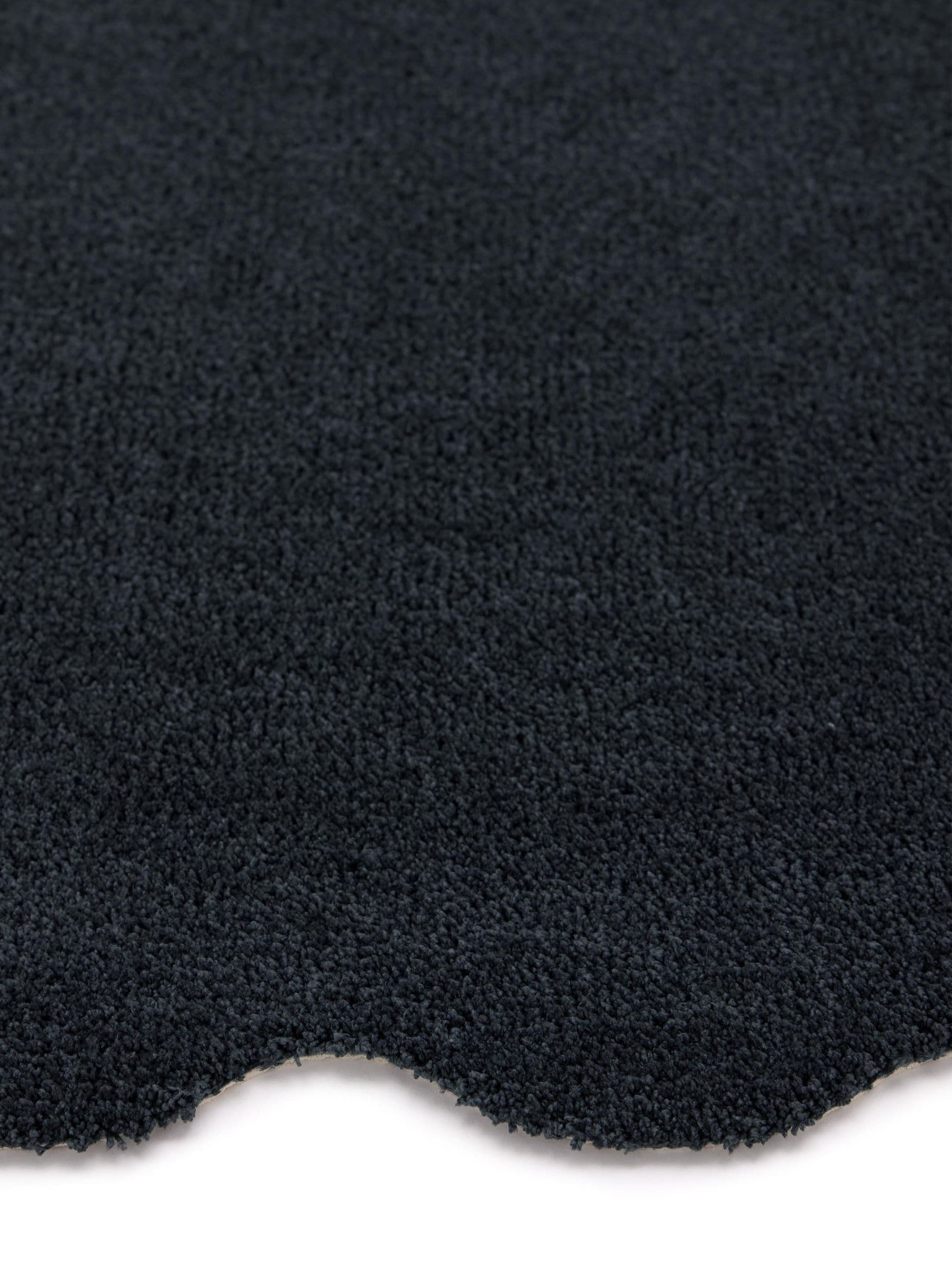 My Mat charcoal soft scalloped bathmat 50x80cm, UK version