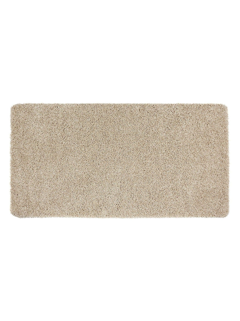 My Rug beige shaggy bathmat runner 120x67cm, imported from the UK