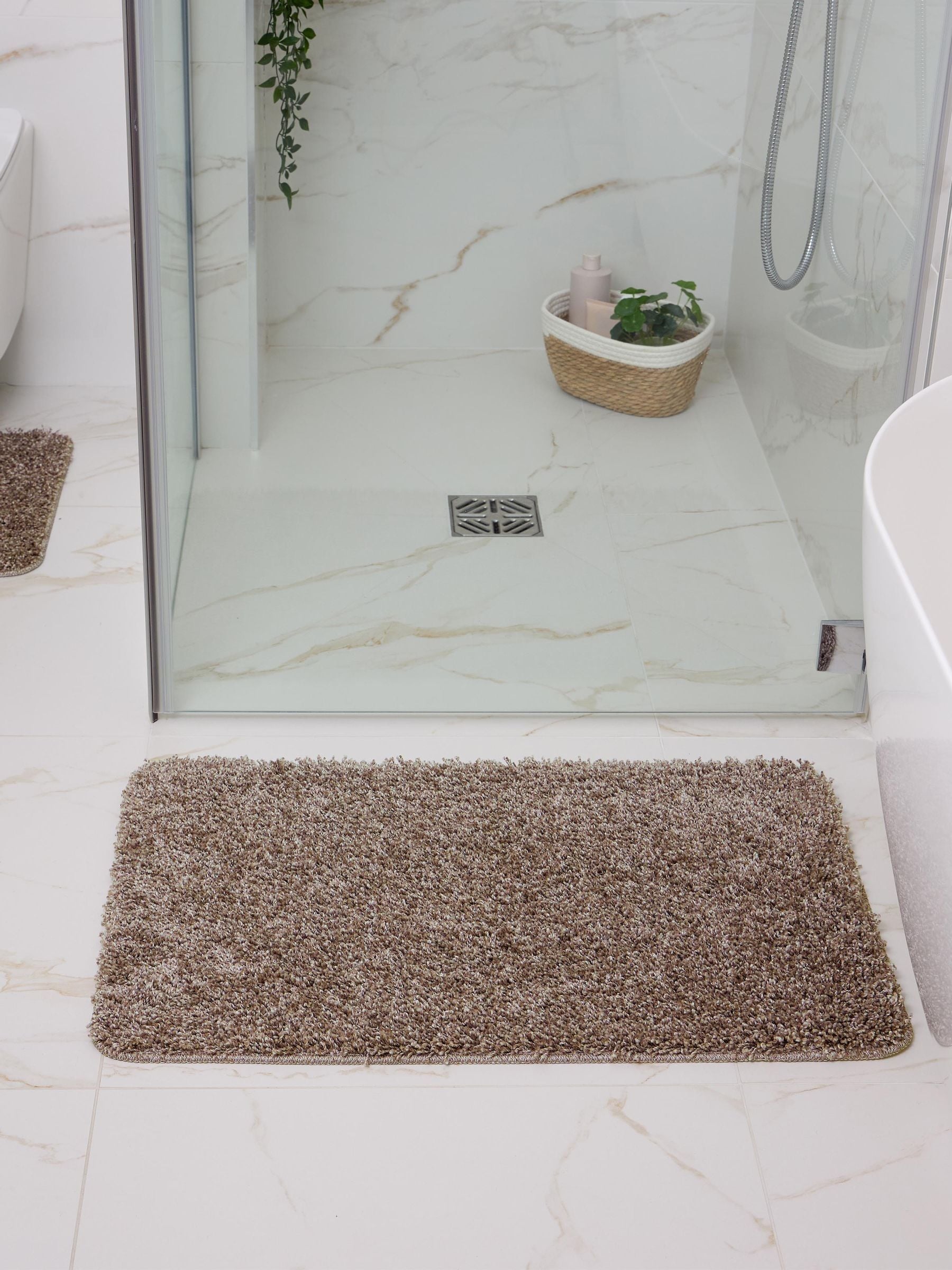 My Rug Mocha Shaggy Bathmat