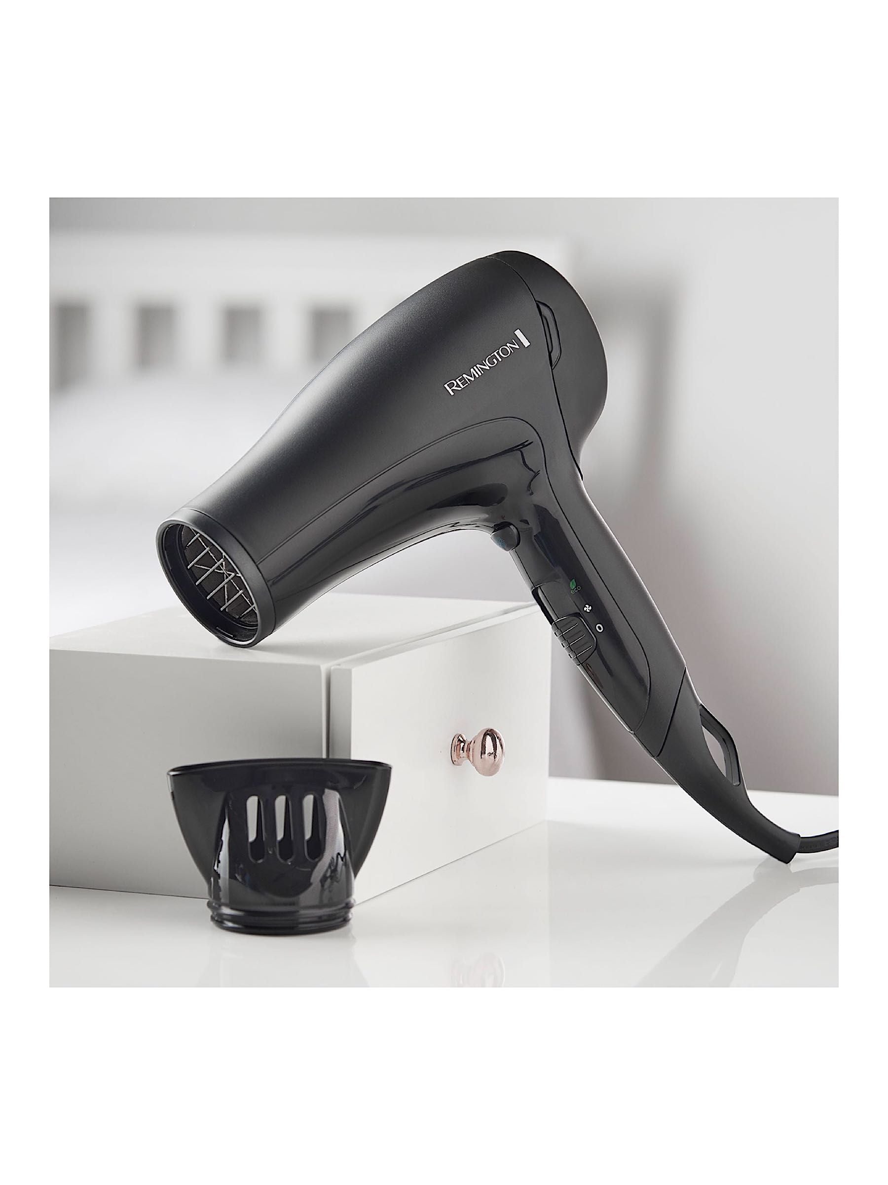 Remington Power Dry 2000 black hairdryer (British brand)
