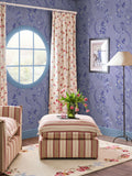 Cath Kidston Dusky Blue Road Floral wallpaper roll, imported from the UK