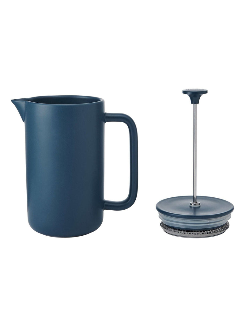 La Cafetiere Navy Arezzo stoneware cafetiere 1L - British product