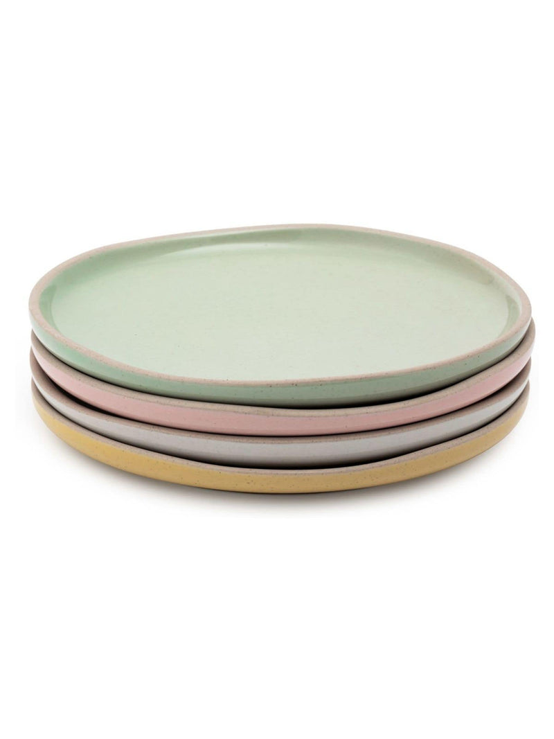 Jamie Oliver stoneware plates set of 4 pastel colours 19cm, imported from the UK