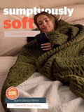 Silentnight Heat Genie giant cable knit blanket olive - British product