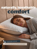 Silentnight white goose down pillow with cotton cover - British product
