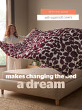 Silentnight leaf print coverless duvet set 10.5 tog - British product