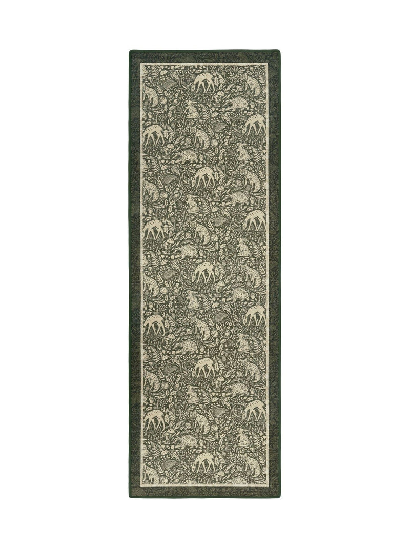 Hug Rug green whimsical woodland runner 75x220cm (British brand)