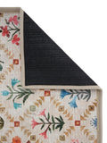 Hug Rug beige wildflower patch runner 75x220cm (British brand)