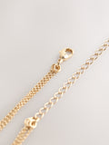 Gold tone layered stone necklace (British brand)