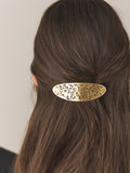 Gold tone floral hair barrette, imported from the UK