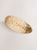 Gold tone floral hair barrette, imported from the UK