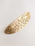 Gold tone floral hair barrette, imported from the UK