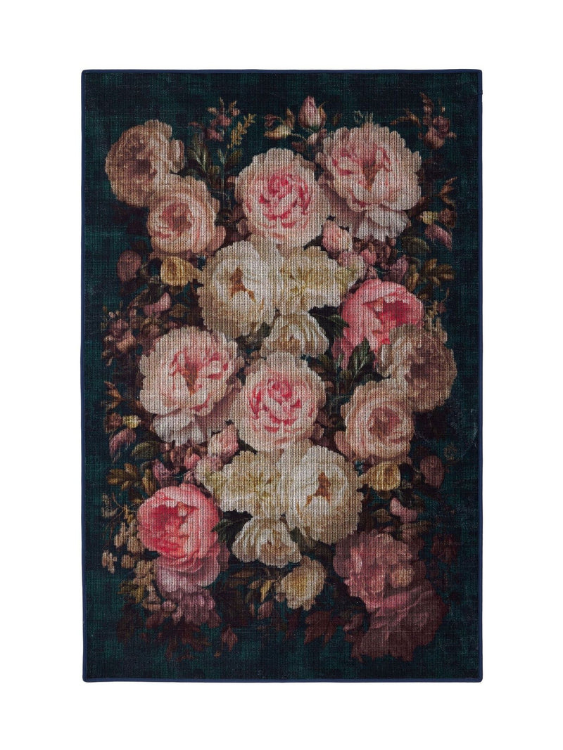 Hug Rug Navy Twilight Garden rug, UK version