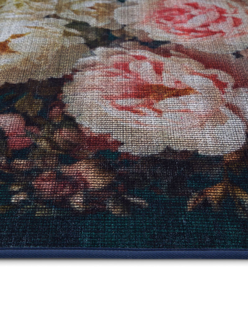 Hug Rug Navy Twilight Garden rug, UK version