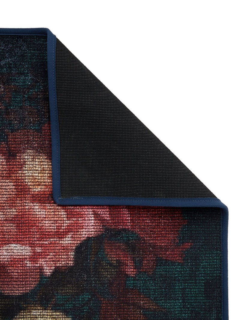 Hug Rug Navy Twilight Garden rug, UK version