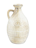 Nkuku White Anjuna reactive glaze decorative jug, UK version