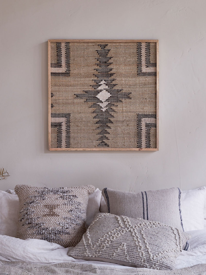 Nkuku Katong textured wall art 75cm (British brand)