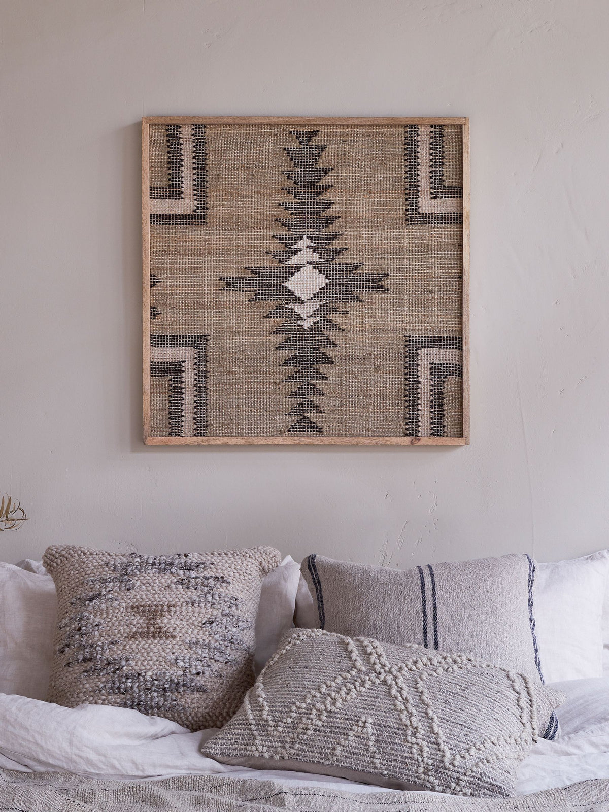 Nkuku Katong textured wall art 75cm (British brand)