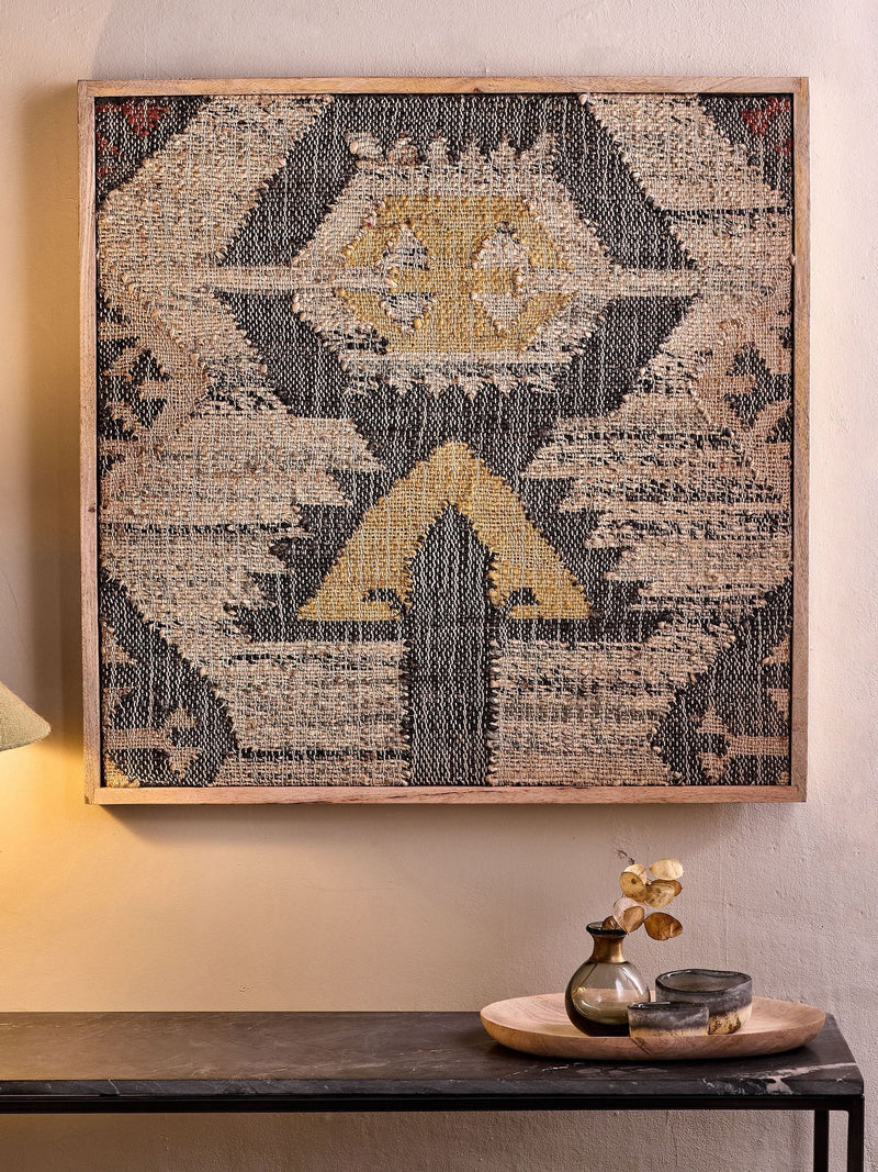 Nkuku Pemali handwoven wall art 75cm, UK version