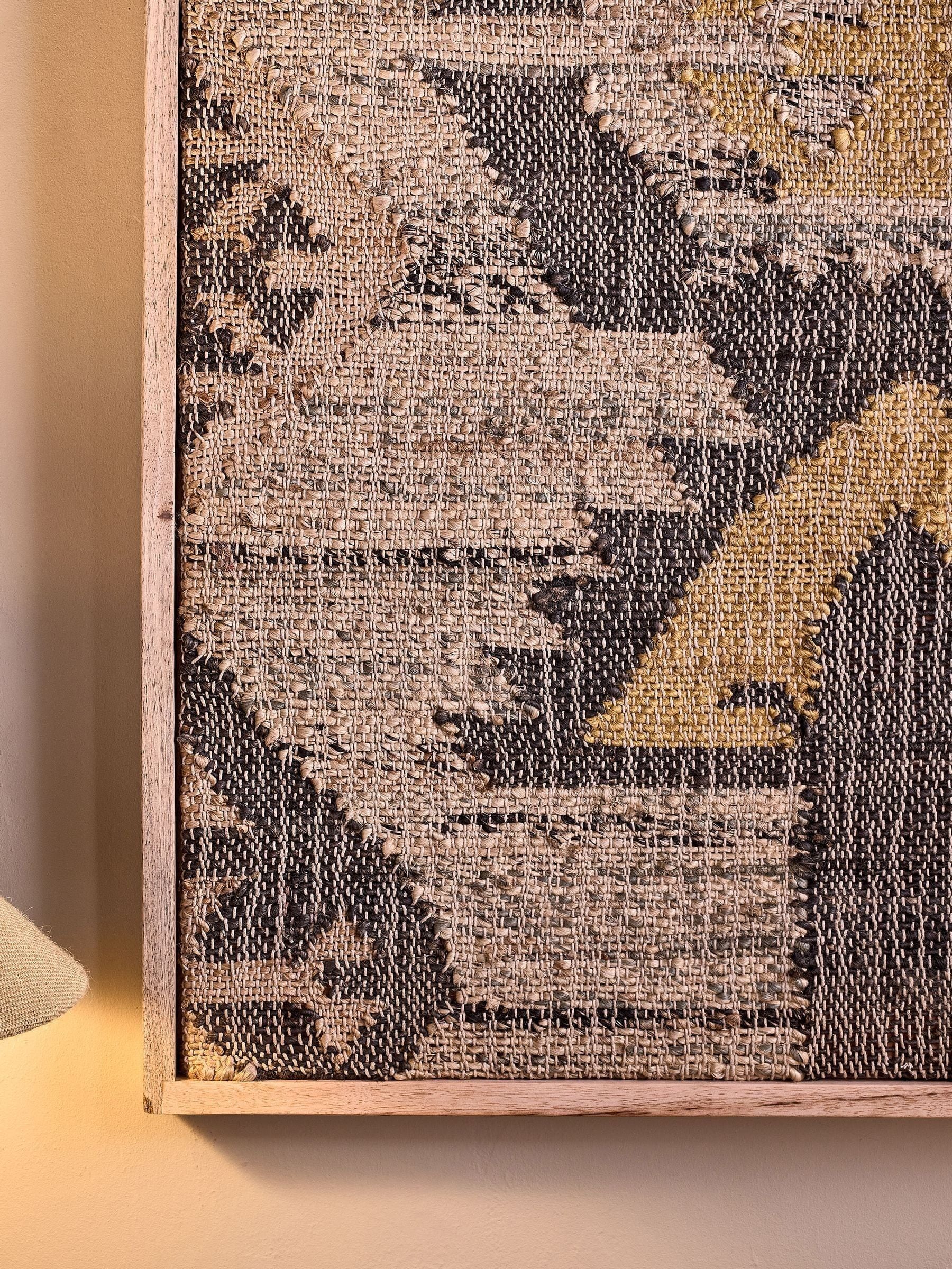 Nkuku Pemali handwoven wall art 75cm, UK version